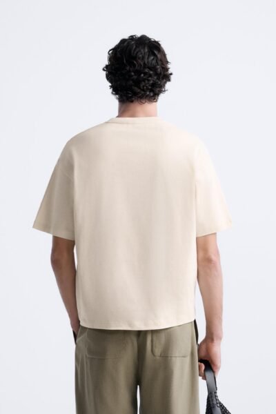 T-SHIRT WITH CONTRAST PATCH - Image 2